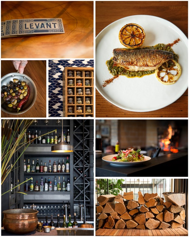 Food and interiors of Levant Restaurant in Portland Oregon