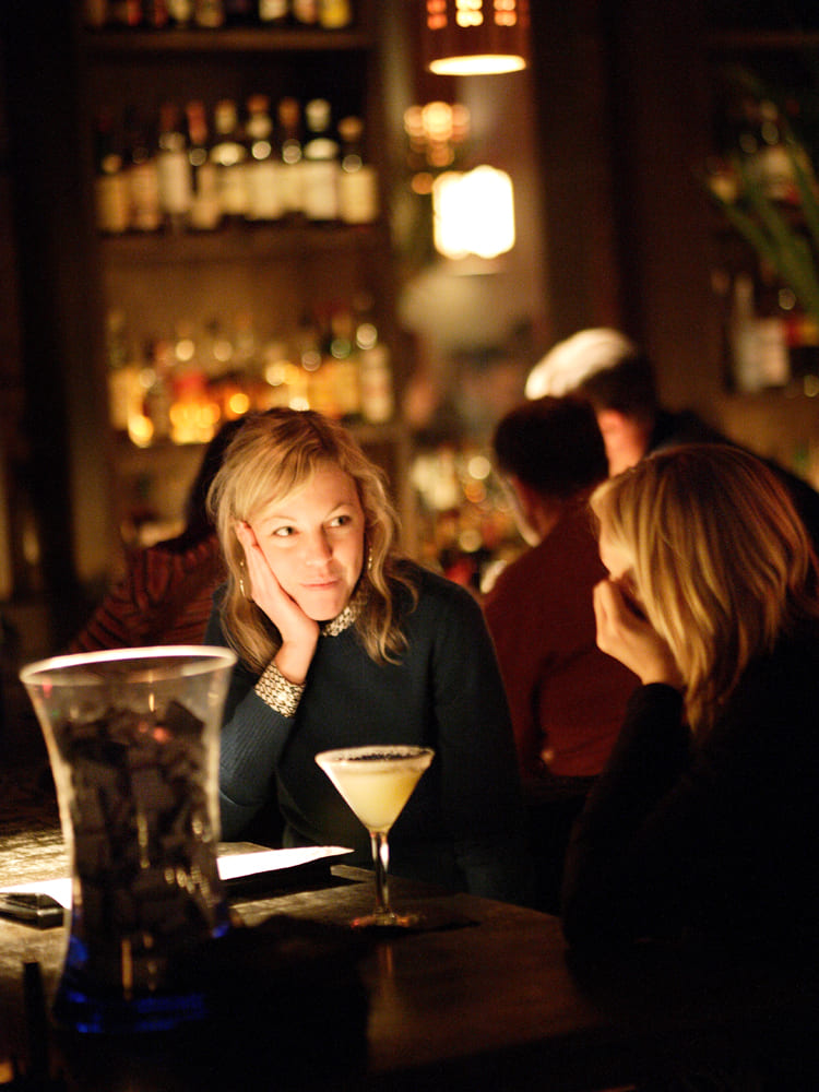 A Women Talking Cocktails